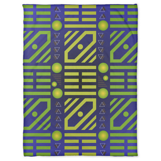 RHYTHM & ROOTS IN BLUE FLEECE BLANKET