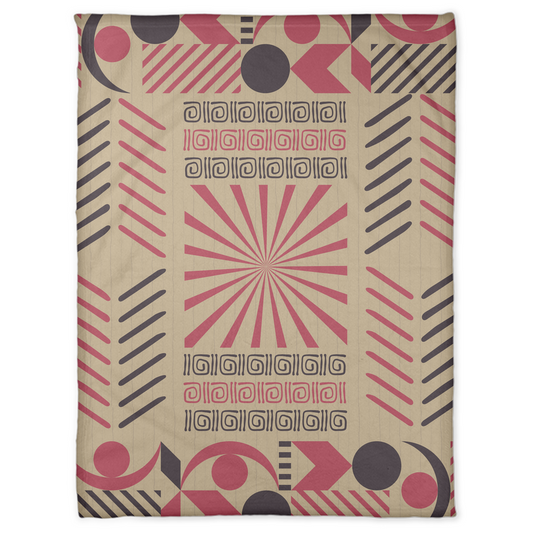 RHYTHM & ROOTS IN BERRY FLEECE BLANKET