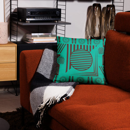 Accent pillow, throw pillow, sofa pillow, Hidden zipper design, Machine-washable cover, Shape-retaining insert (hand wash only), geometric design, Afrocentric style, AFRICAN, AFROCENTRIC DECOR, ARTWORK, TRIBAL, AFRICAN HOME DECOR, ART FOR YOUR HOME,
