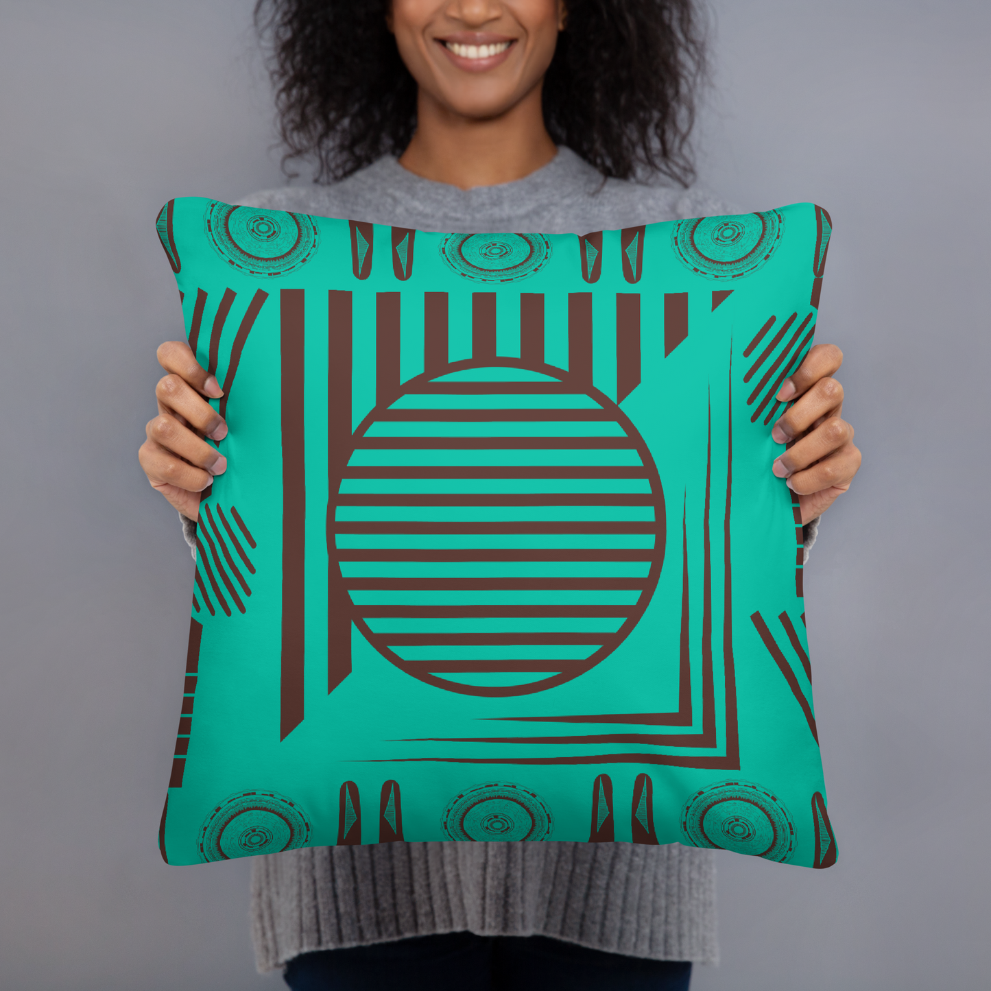 Accent pillow, throw pillow, sofa pillow, Hidden zipper design, Machine-washable cover, Shape-retaining insert (hand wash only), geometric design, Afrocentric style, AFRICAN, AFROCENTRIC DECOR, ARTWORK, TRIBAL, AFRICAN HOME DECOR, ART FOR YOUR HOME,
