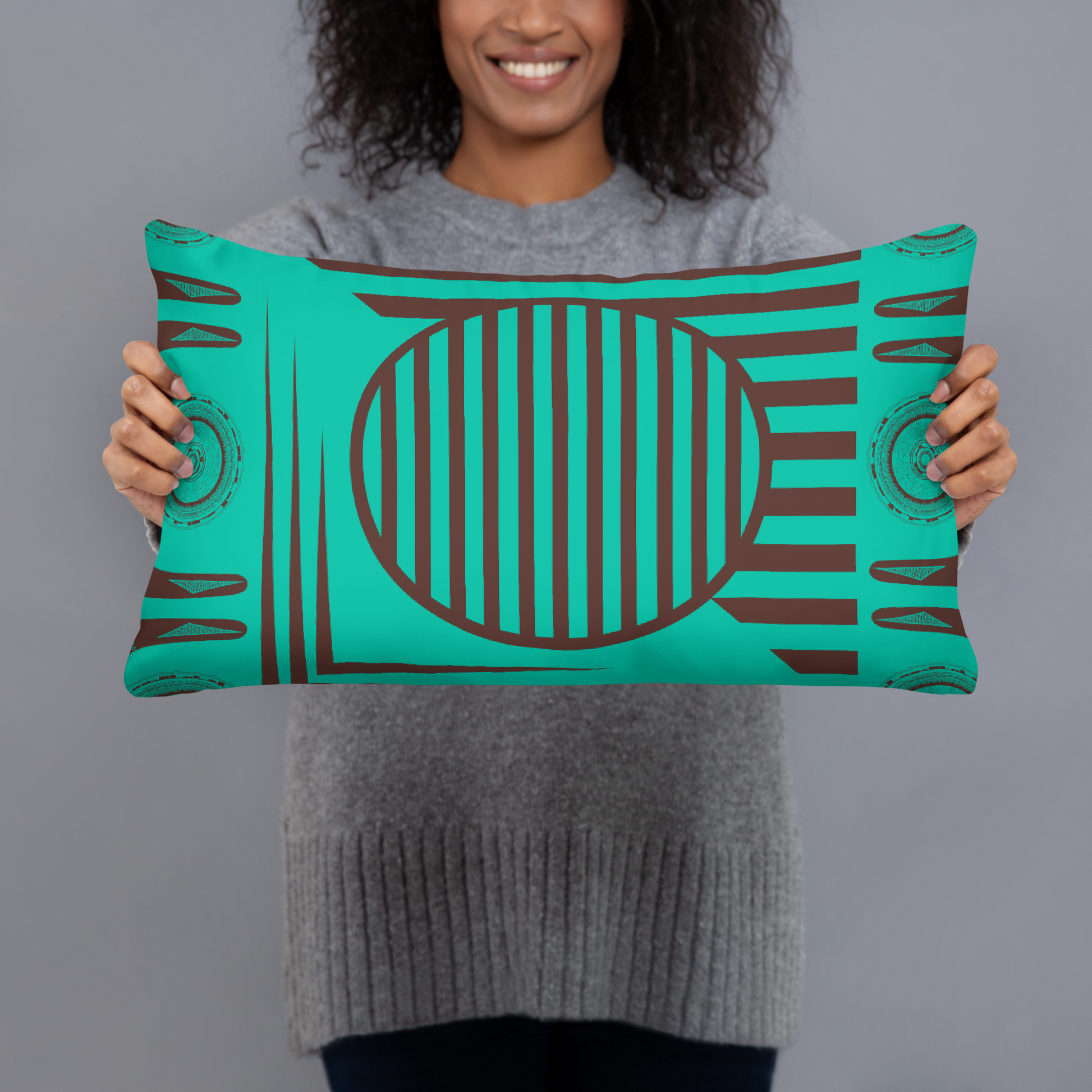 Accent pillow, throw pillow, sofa pillow, Hidden zipper design, Machine-washable cover, Shape-retaining insert (hand wash only), geometric design, Afrocentric style, AFRICAN, AFROCENTRIC DECOR, ARTWORK, TRIBAL, AFRICAN HOME DECOR, ART FOR YOUR HOME,
